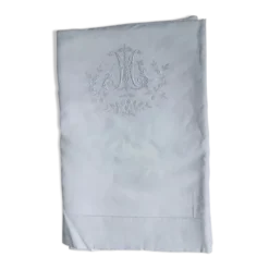 Drap de fil du 19ème monogrammé ML 2m60 large