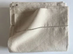 Drap de réserve en toile de lin brute 1920 à jours 2,40m