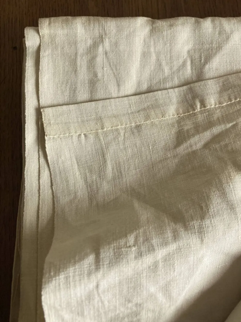 Drap de réserve 1960 en toile de lin brut 210x330