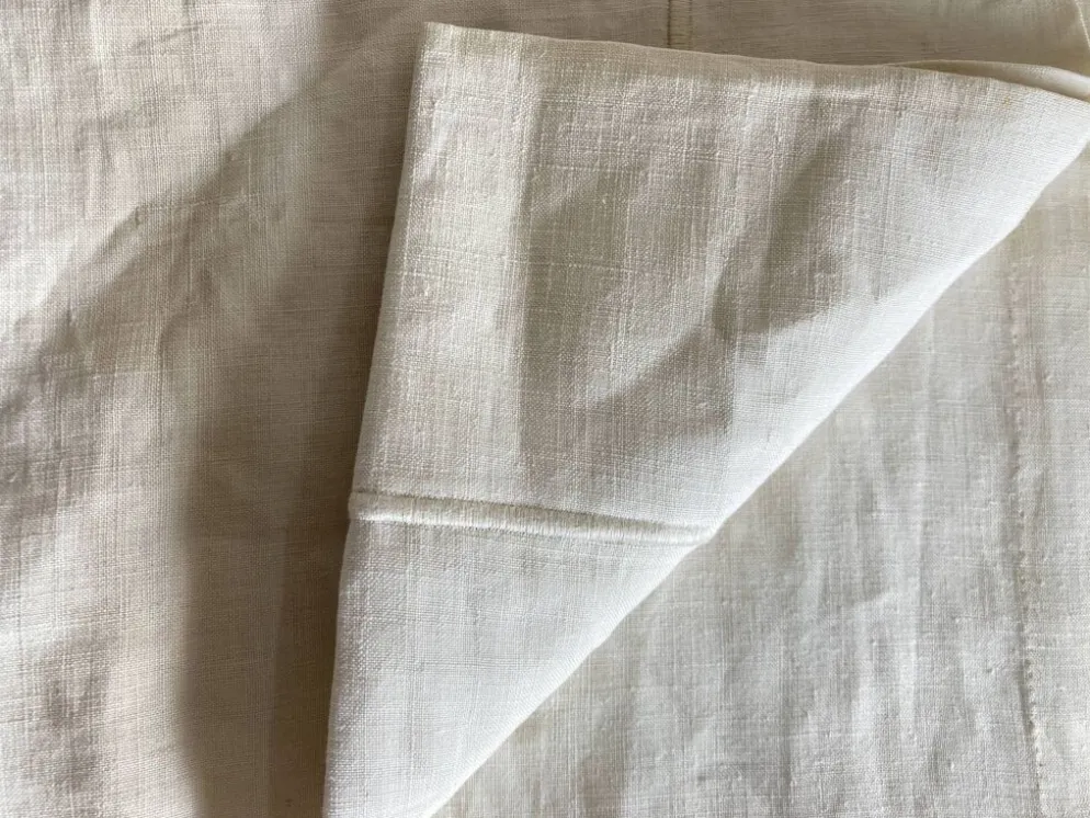 Drap de réserve 1960 en toile de lin brut 210x330