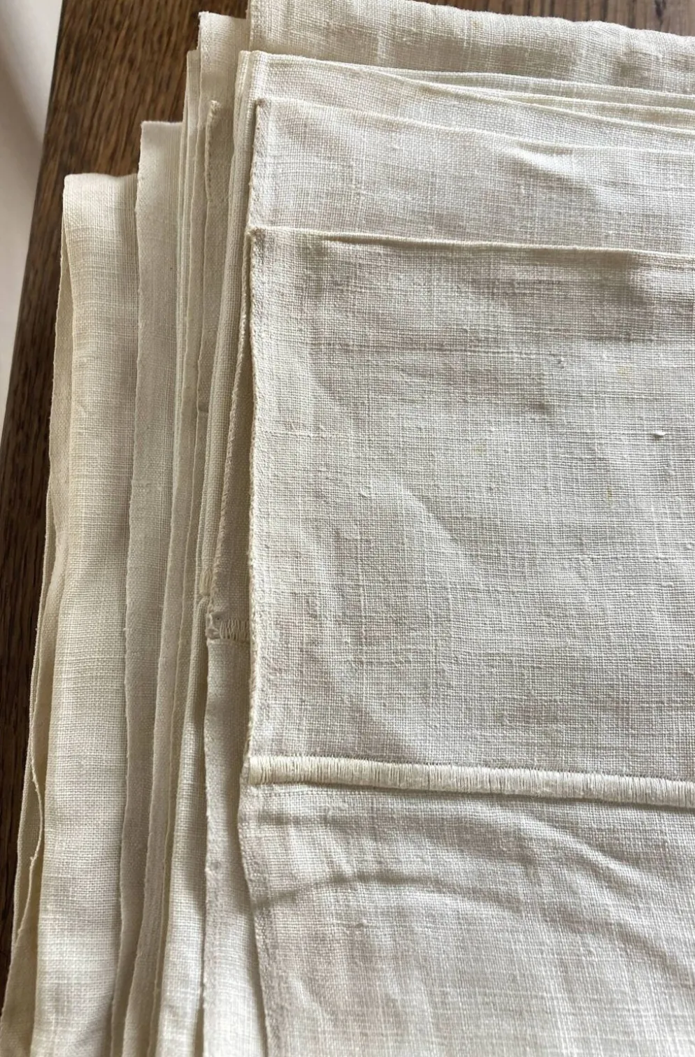 Drap de réserve 1960 en toile de lin brut 210x330