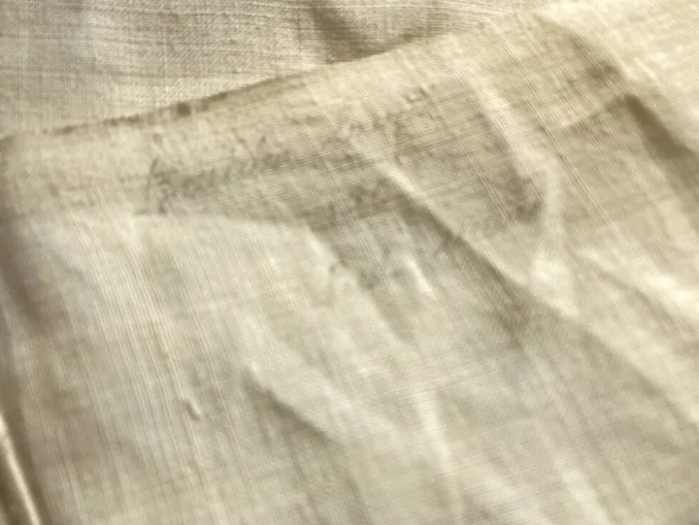Drap de réserve 1960 en toile de lin brut 210x330