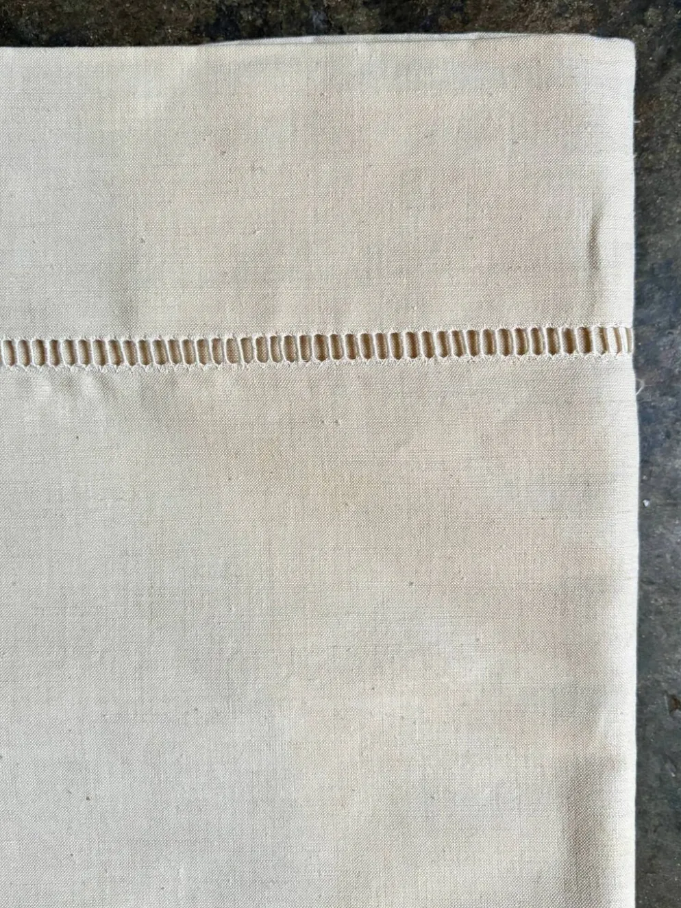 Drap Descamps en métis avec jour Venise n°1 et n°2 ☐ 220 x 310 cm