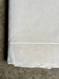 Drap en métis beige avec bourdon n°9 et n°10 ☐ 240 x 340 cm