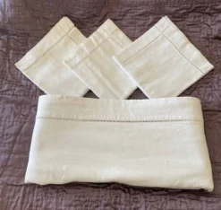 Drap plat + 3 taies d'oreiller métis