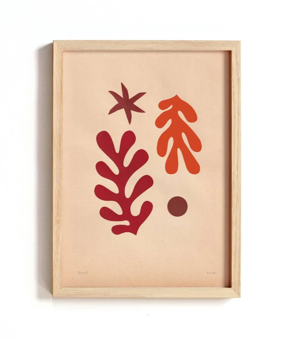Duo de collages contemporains d'inspiration Matisse signés eawy