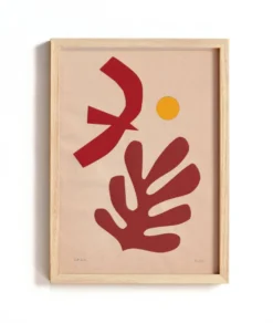 Duo de collages contemporains d'inspiration Matisse signés eawy