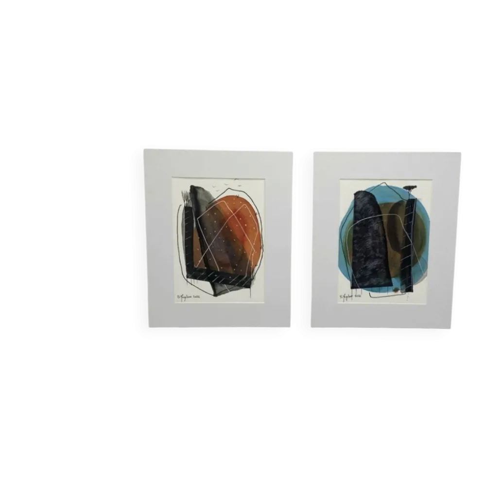 Duo de dessins original artiste côté Akoun