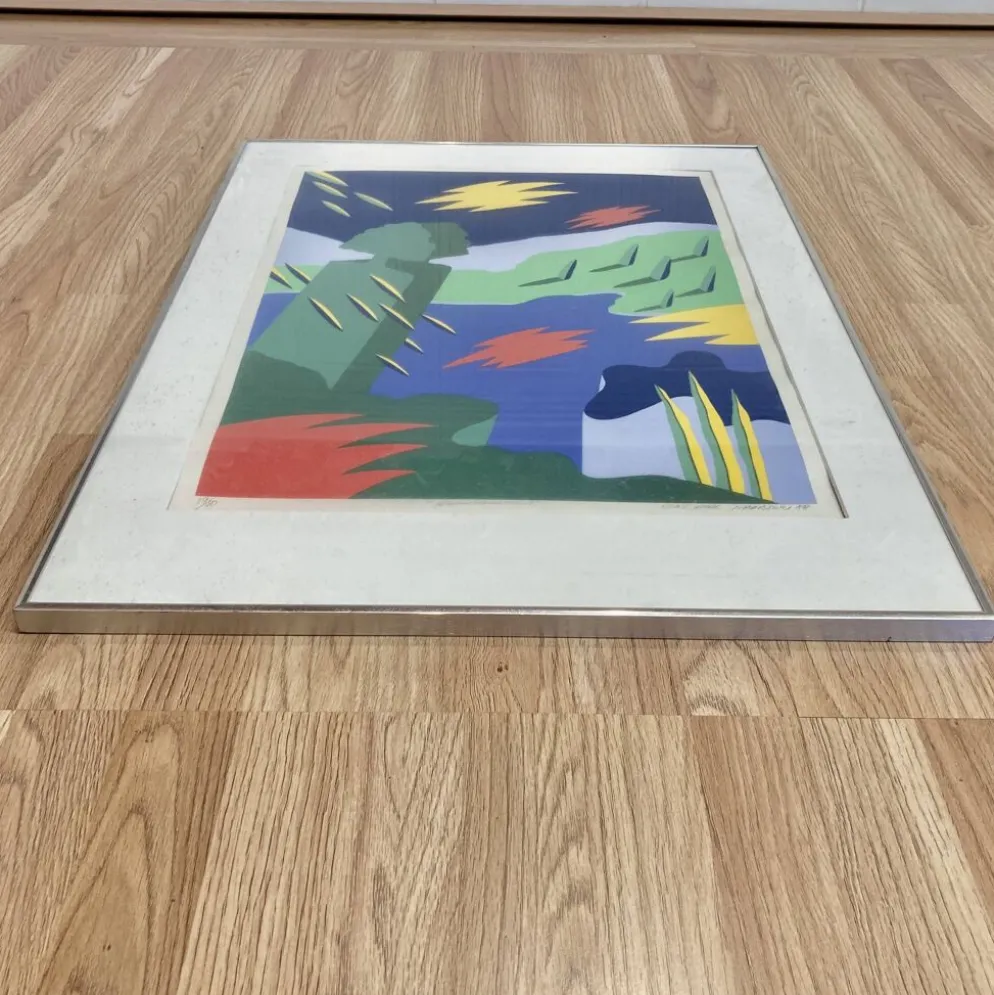 Duo de lithographies design scandinave "bent karl jakobsen".