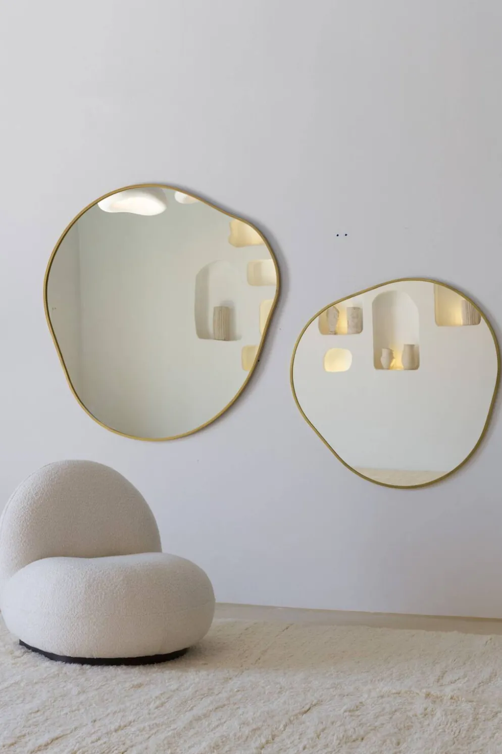 Duo de miroirs irréguliers Bossa Nova