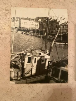 Duo de Photographies Vintage (Années 70/80) sur Panneaux – Chalutier 