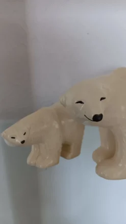 Duo d'Ours polaires série Lilla Zoo de Lisa Larson