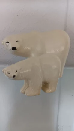 Duo d'Ours polaires série Lilla Zoo de Lisa Larson
