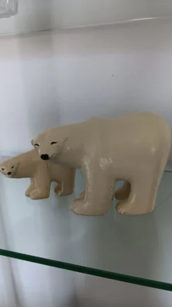 Duo d'Ours polaires série Lilla Zoo de Lisa Larson