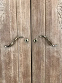 Duo portes d'armoire Art Déco bois massif chêne Solweig & Abigaël paravent