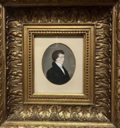 Ecole allemande (?) du début du XIXe siècle, Portrait d'un jeune homme portant des lunettes