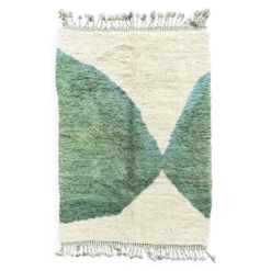 Ecorce - Tapis Mrirt sur mesure – Design graphique en laine verte