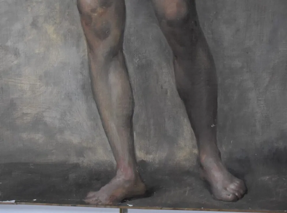 Edmond Suau (1871-1929) Une Académie, Huile Sur Toile Signée