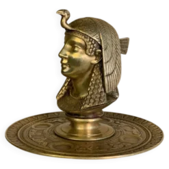 Encrier en bronze doré, égyptomanie