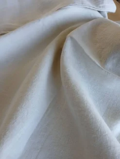 Ensemble ancien drap plat et 2 taies d'oreiller