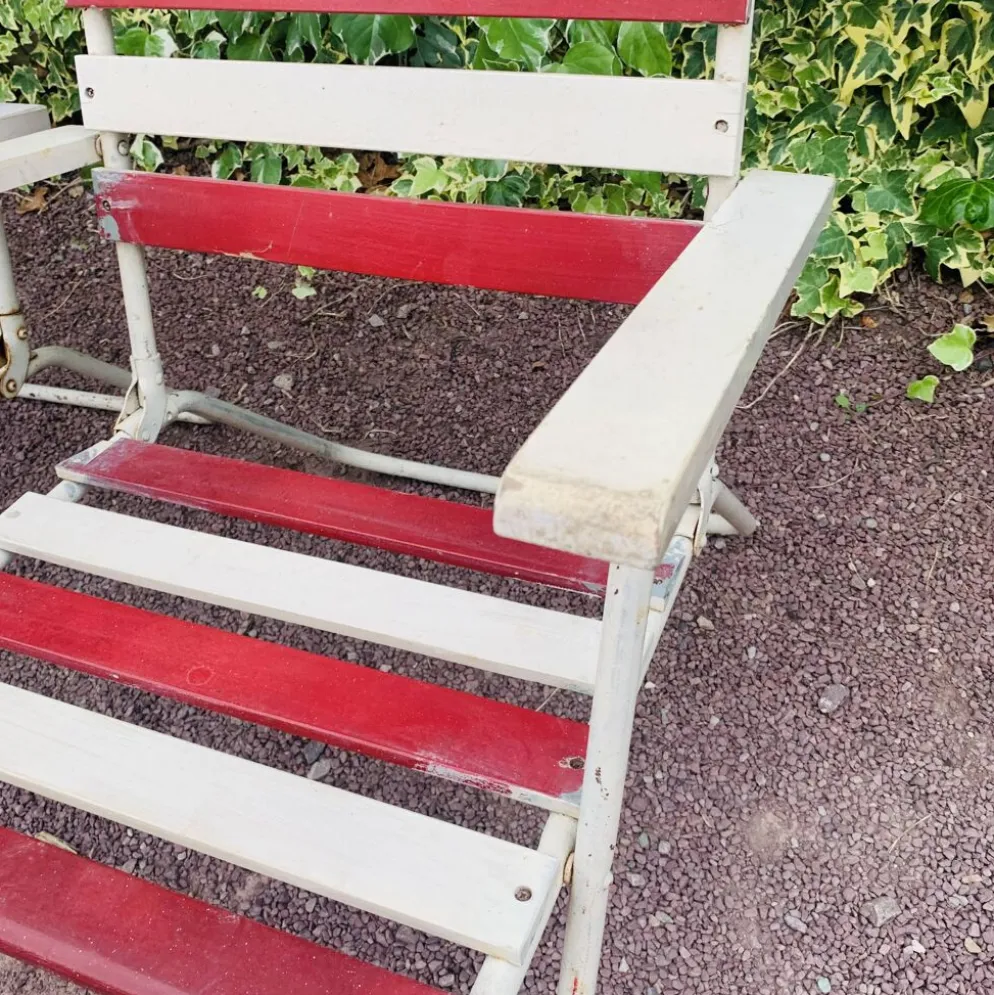 Ensemble de 3 fauteuils pliants de jardin
