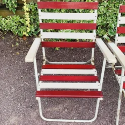 Ensemble de 3 fauteuils pliants de jardin
