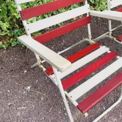 Ensemble de 3 fauteuils pliants de jardin