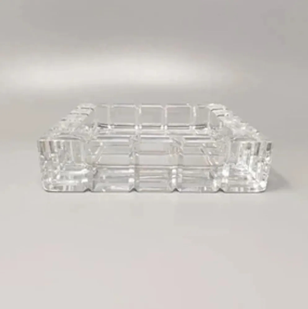 Ensemble de fumeurs en cristal éblouissant des années 1970 par Colle. Fabriqué en Italie.