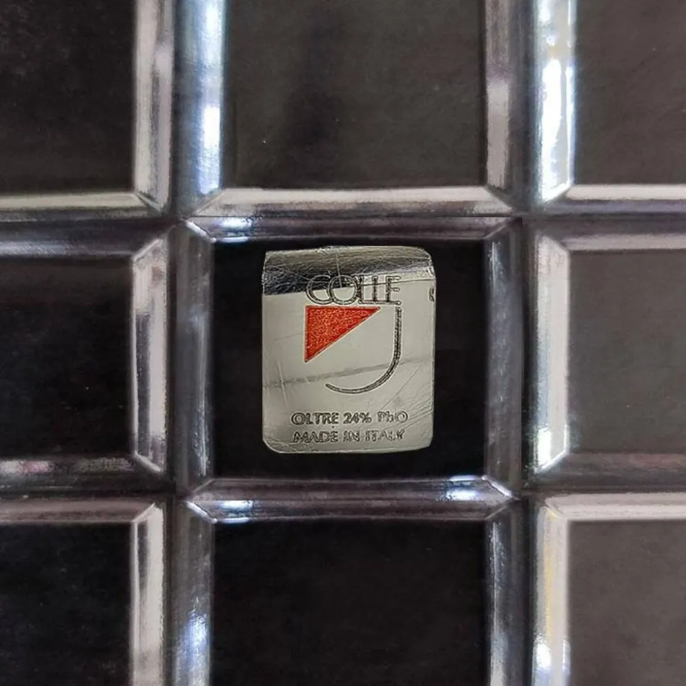 Ensemble de fumeurs en cristal éblouissant des années 1970 par Colle. Fabriqué en Italie.
