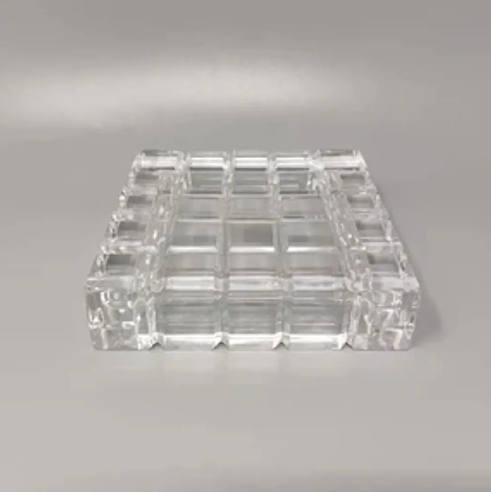 Ensemble de fumeurs en cristal éblouissant des années 1970 par Colle. Fabriqué en Italie.