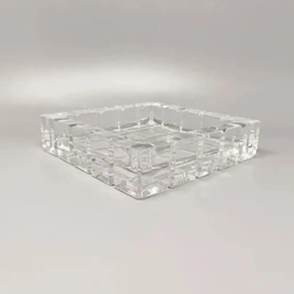 Ensemble de fumeurs en cristal éblouissant des années 1970 par Colle. Fabriqué en Italie.