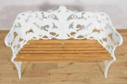 Ensemble de jardin de style victorien Coalbrookdale – Banc et deux fauteuils, Royaume-Uni, années 1950, ensemble de 3