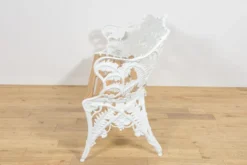 Ensemble de jardin de style victorien Coalbrookdale – Banc et deux fauteuils, Royaume-Uni, années 1950, ensemble de 3