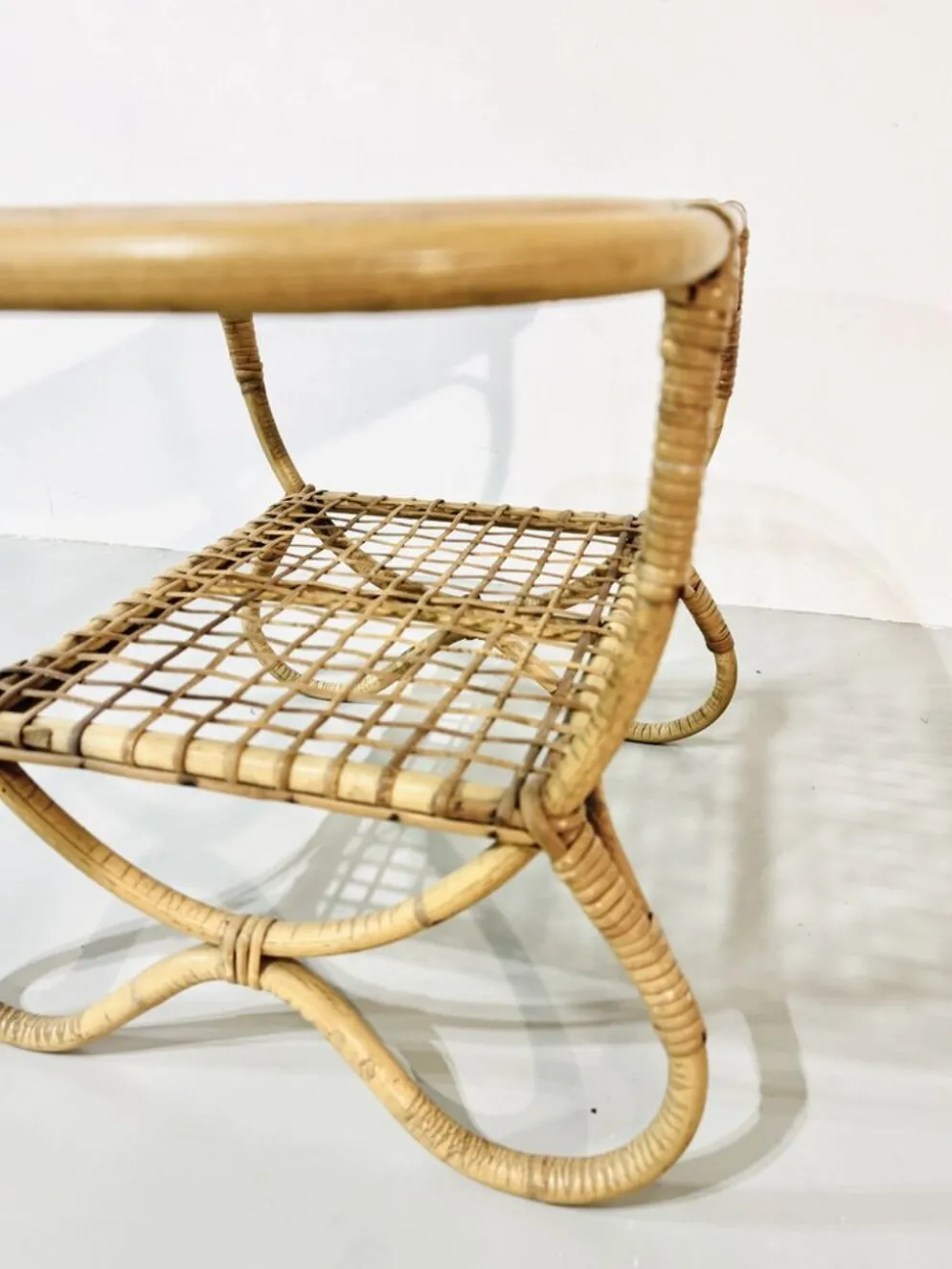 Ensemble de jardin en bambou vintage par Dirk van Sliedrecht pour Rohé Noordwolde, années 70.