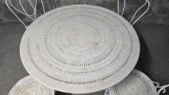 Ensemble de jardin en fer forgé, début du XXe siècle