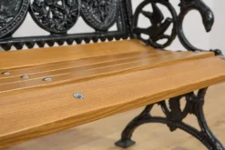 Ensemble de jardin en fonte victorien – Banc et deux fauteuils, Royaume-Uni, fin du 19e / début du 20e siècle