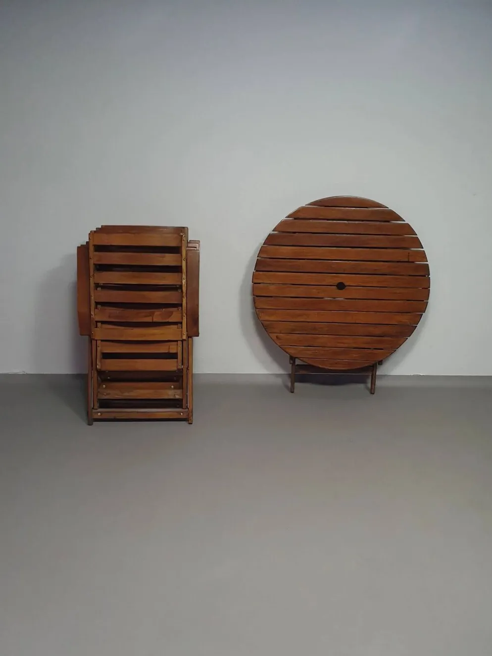 Ensemble de jardin Ico Parisi par Reguitti chaises / table