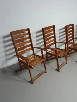 Ensemble de jardin Ico Parisi par Reguitti chaises / table
