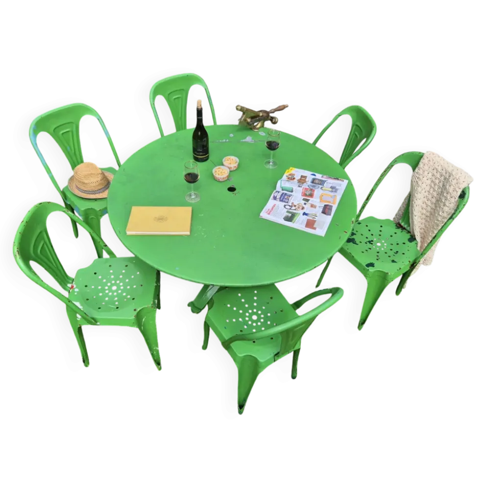 Ensemble de jardin table et chaises joseph Mathieu