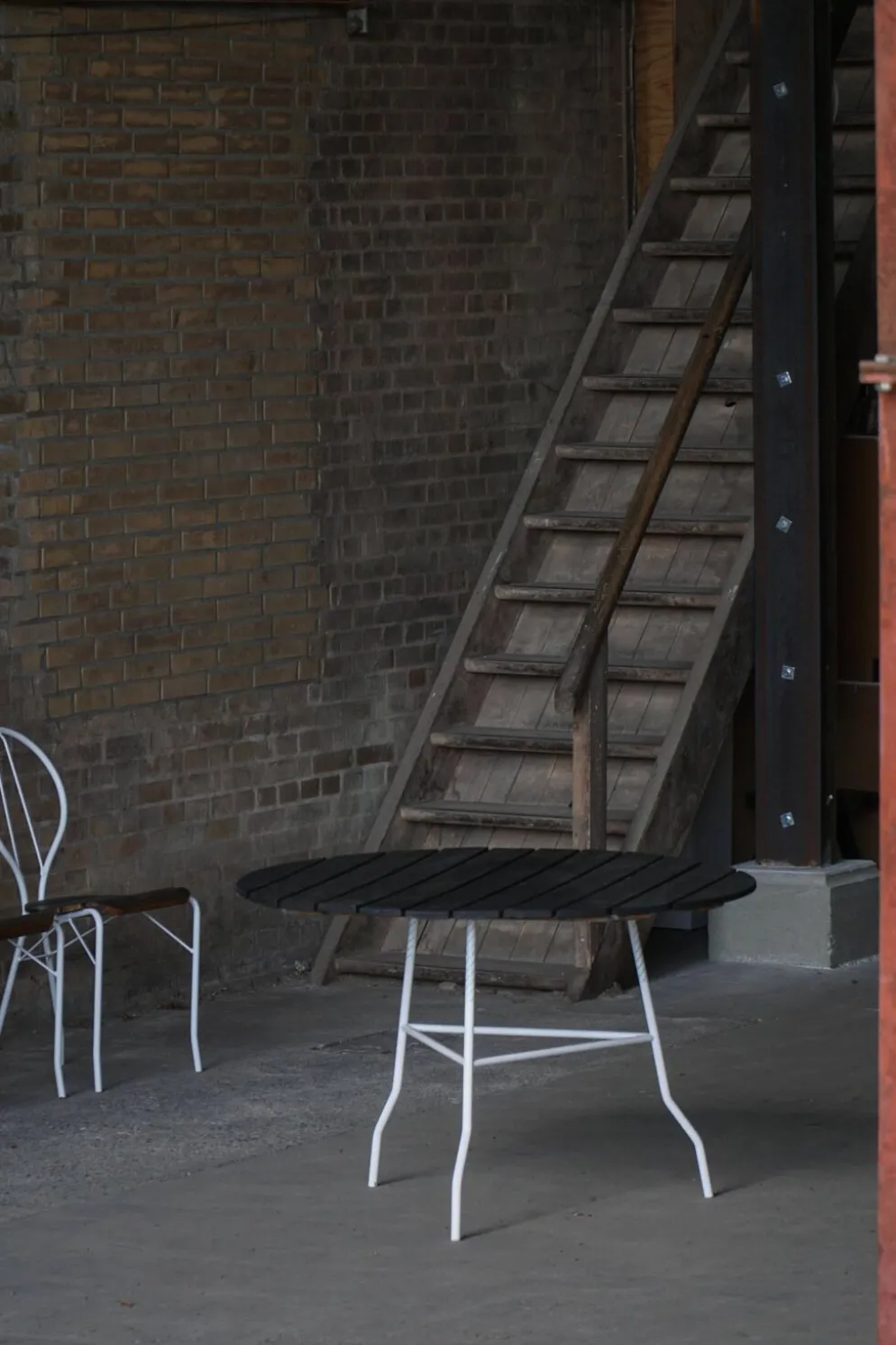 Ensemble de jardin vintage Tore Ahlsén "Pia", table et 4 chaises, suédois moderne, années 1990