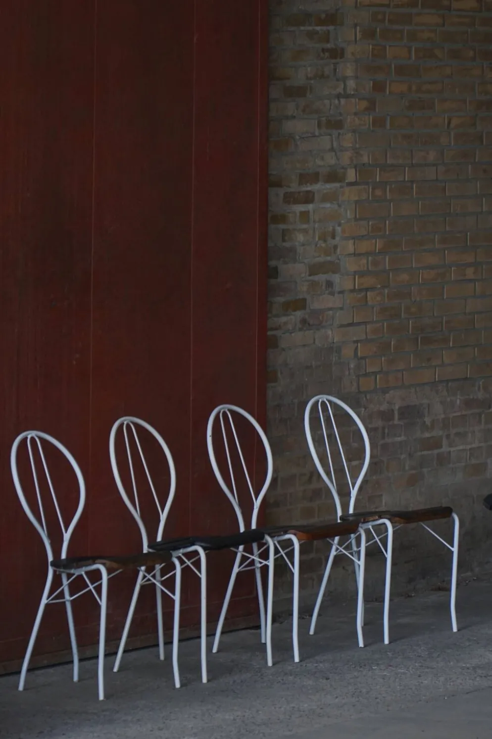 Ensemble de jardin vintage Tore Ahlsén "Pia", table et 4 chaises, suédois moderne, années 1990