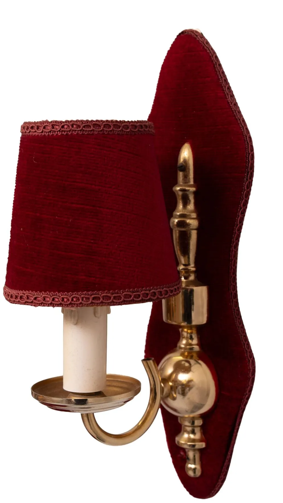 Ensemble de salle en velours rouge 7 pièces des années 1960