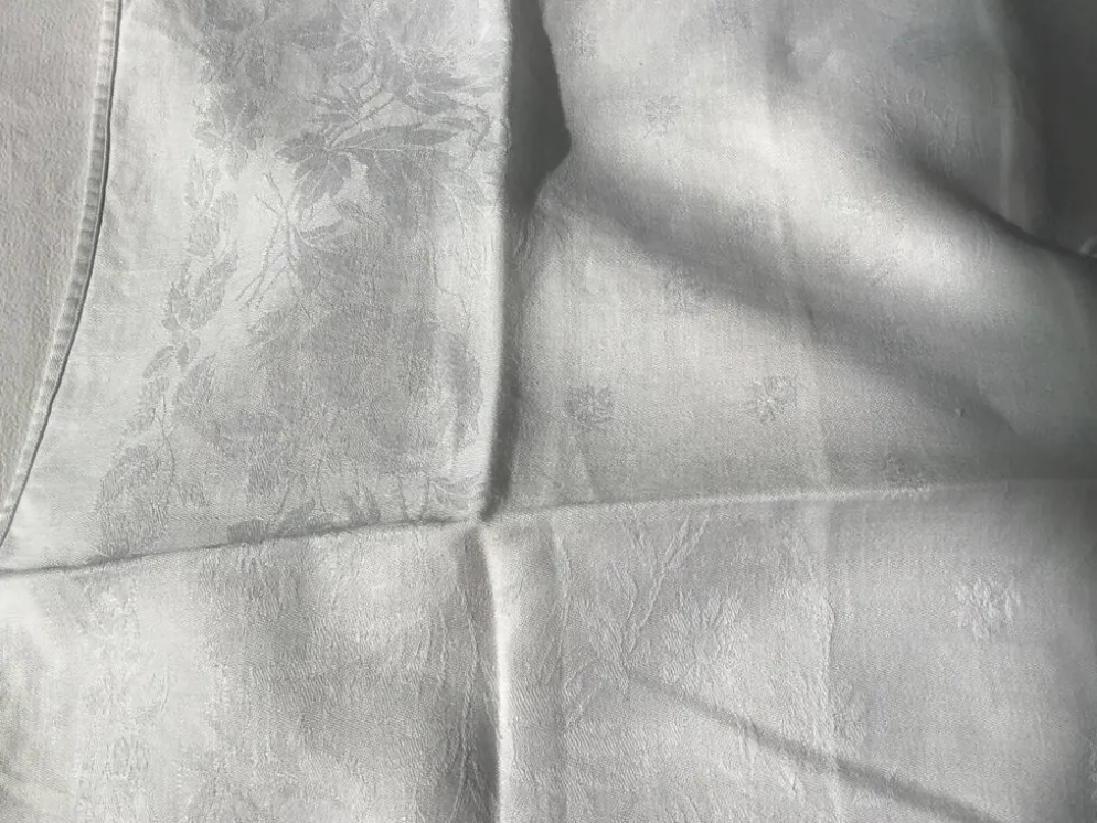 Ensemble de 12 serviettes blanches 19eme marquées « BL »