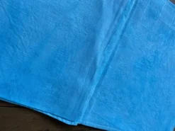 Ensemble de 10 serviettes damassées monogrammées BL turquoise