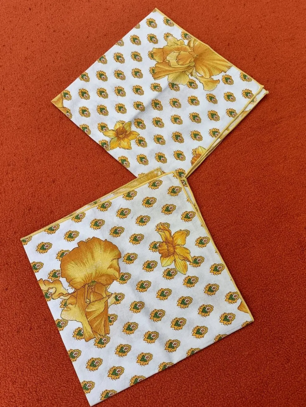 Ensemble de 2 Serviettes de table rétro