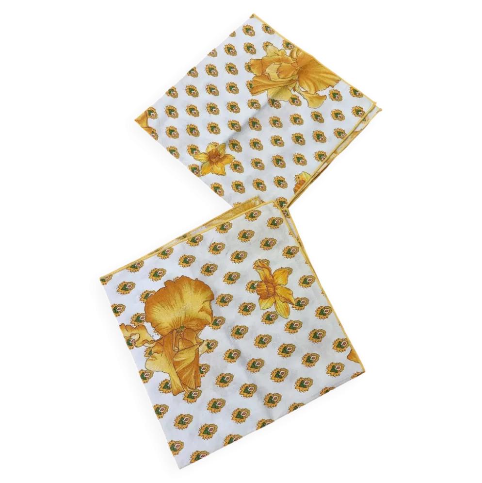 Ensemble de 2 Serviettes de table rétro