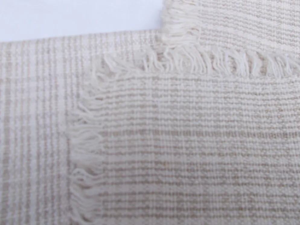 Ensemble de 4 serviettes vintage blanche écru