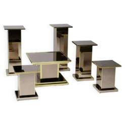 Ensemble de six piédestaux Hollywood Regency