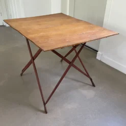 Ensemble de terrasse d'extérieur authentique français, 5 chaises et une table