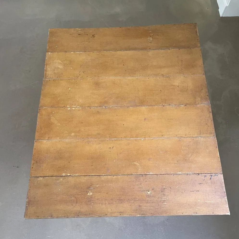 Ensemble de terrasse d'extérieur authentique français, 5 chaises et une table